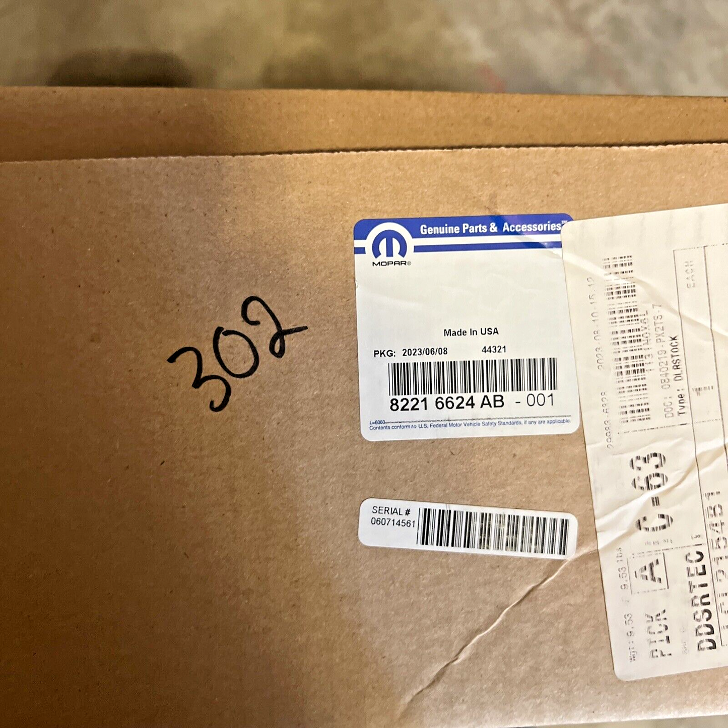 Genuine OEM Mopar Jeep Wrangler 4-Door All Season Rubber Floor Mats 82216624AB