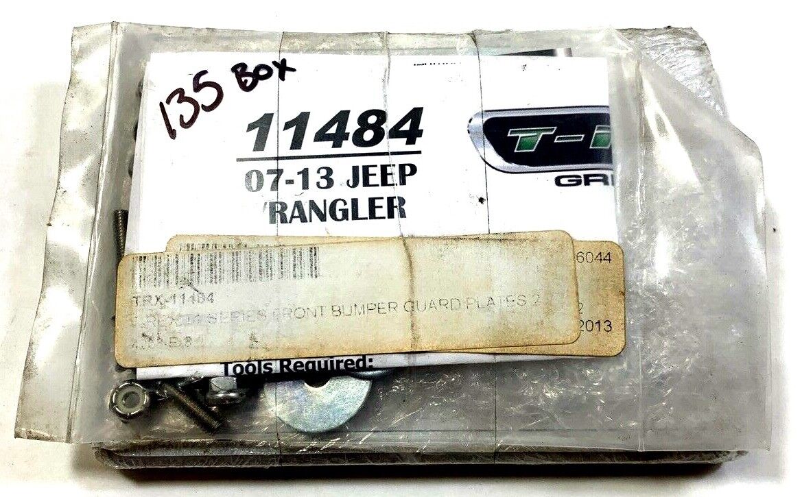 New Brushed Bumper Guard Plates for Jeep Wrangler (JK) 2007-2013 T-Rex 11484
