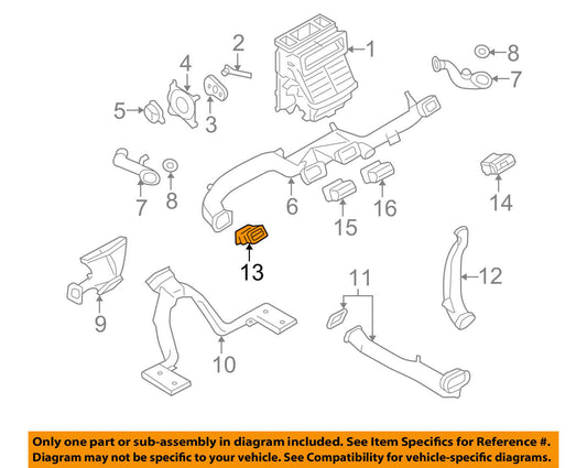 New OEM Ford Five Hundred Instrument Panel AC Air Vent Side 05-07 5G1Z19893AAC
