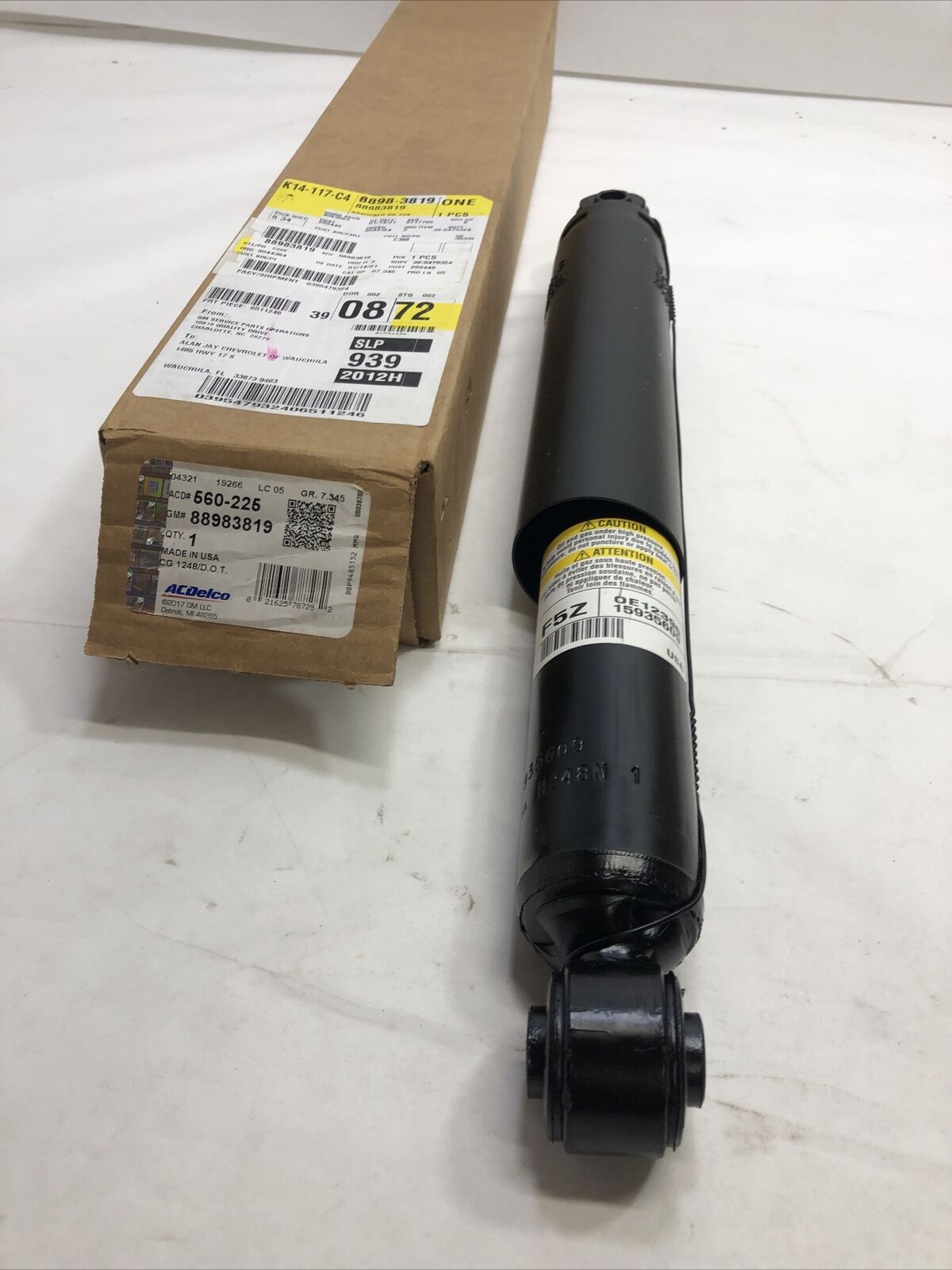 New OEM Genuine GM Silverado 3500 2001-2007 Rear Shock Absorber 88983819