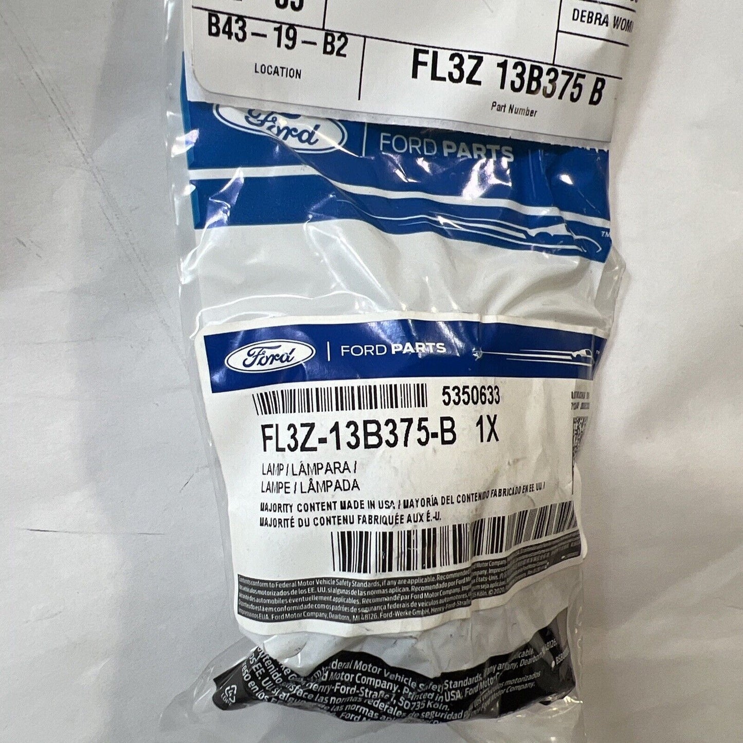 NEW OEM Ford F150 Front Left Driver Side 2-LED Puddle Light 15-24 FL3Z13B375B