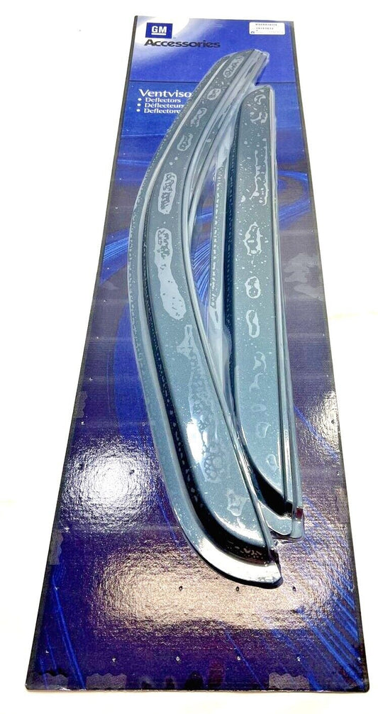New OEM GM Silverado Front and Rear Window Air Weather Deflectors 19153932