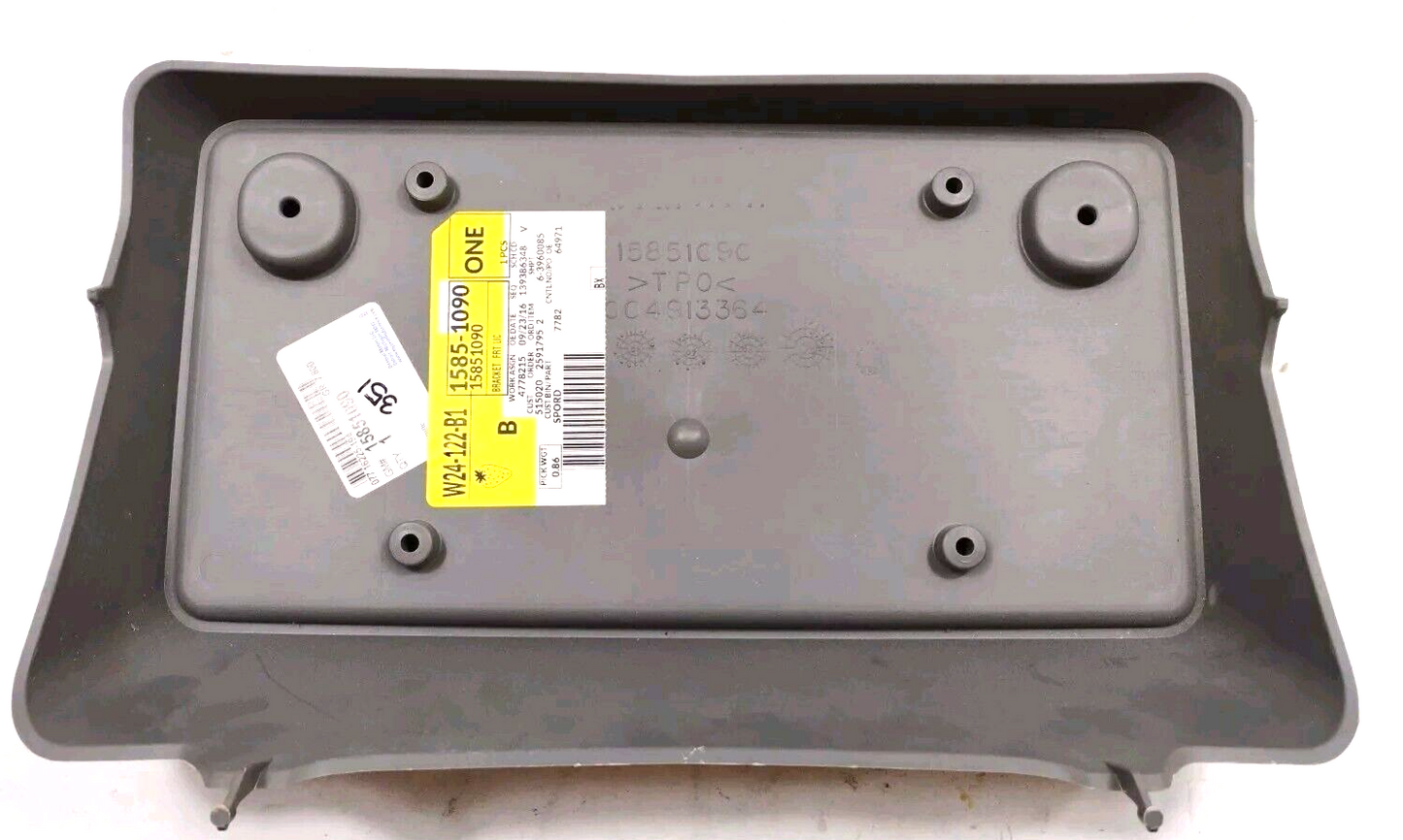 Genuine OEM GM 2007-2013 Chevy Tahoe Suburban License Bracket 15851090