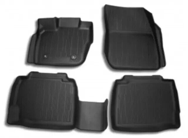 Genuine OEM Ford Tray Style Molded Black Floor Mat Set 4-piece HS7Z5413300DA