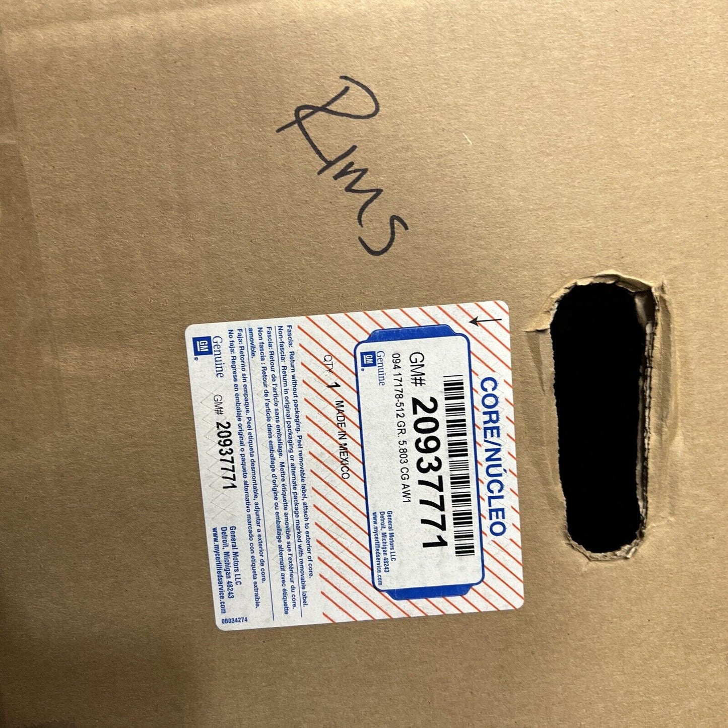 New OEM Genuine GM Chevrolet 2014-2019 18x8.5 Inch Aluminum Wheel 20937771