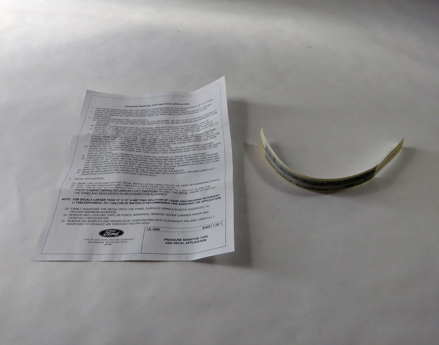 New OEM Ford F350 Super Duty Stripe Decal Kit Driver Side 11-14 BC3Z-6120001-BA