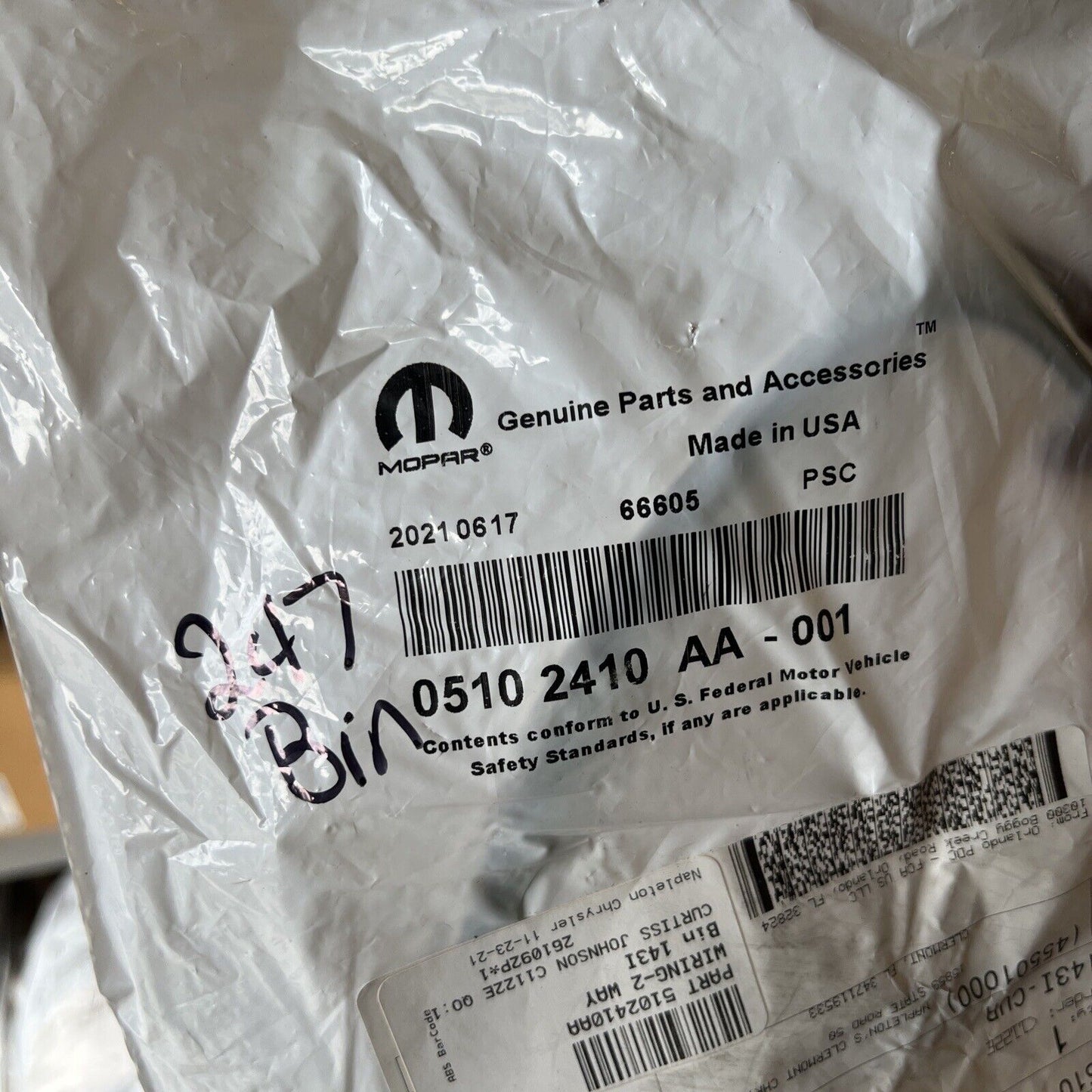 New OEM Genuine Mopar 2 Way Wiring Accessory Kit 5102410AA