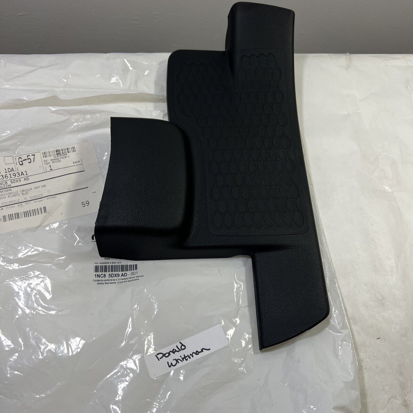 Genuine OEM Mopar Durango Door Sill Plate 2011-2023 1NC85DX9AD