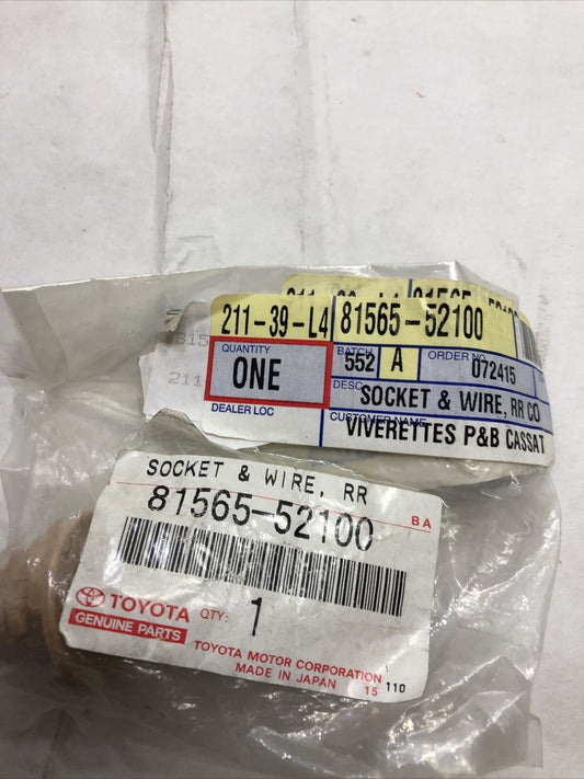 Genuine Toyota Socket Wire Rear Co 81565-52100