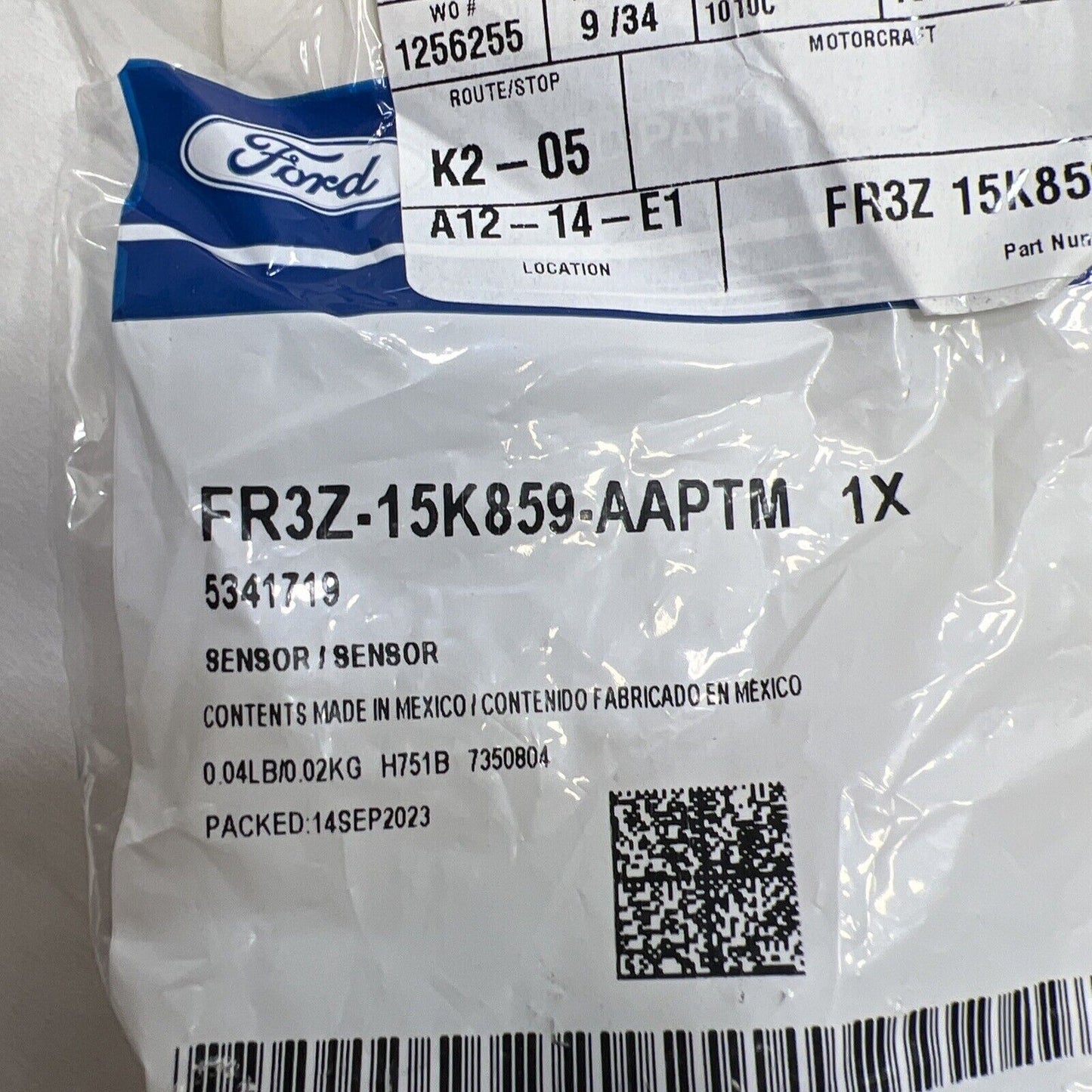 New OEM Genuine Ford Fusion 2015-2020 Auto Parking Sensor FR3Z15K859AAPTM