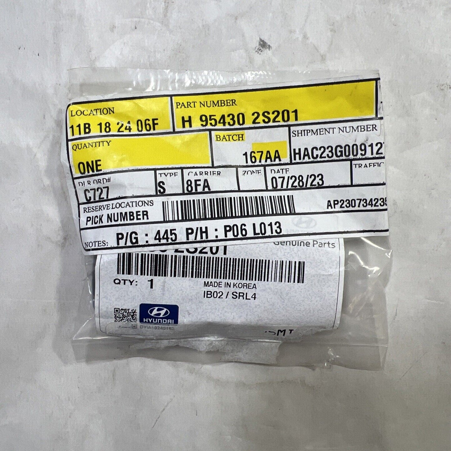 Genuine OEM Hyundai Tucson Keyless Entry Remote Fob Transmitter Kia 954302S201