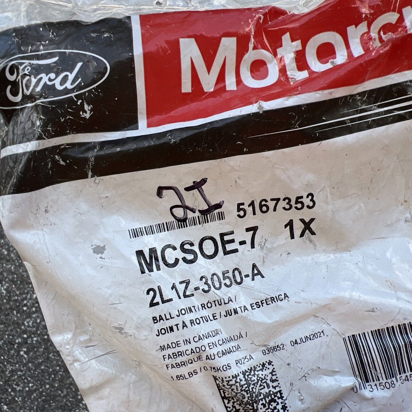 Genuine OEM Motorcraft Suspension Ball Joint Front Lower F-150 2004-2008 MCSOE7