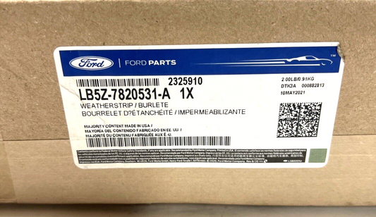 New OEM Genuine Ford Explorer 2021-2023 Door Weather Strip LB5Z7820531A