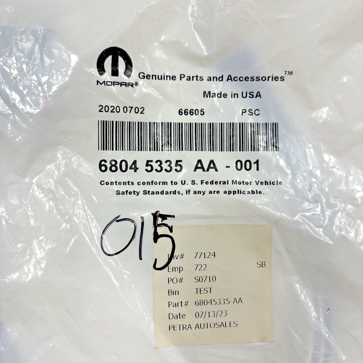 NEW Genuine OEM Mopar 3 Way Wiring Kit 68045335AA