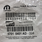 New OEM Genuine Mopar Chrysler Left Driver Side Lower Bumper Bracket 57010401AD