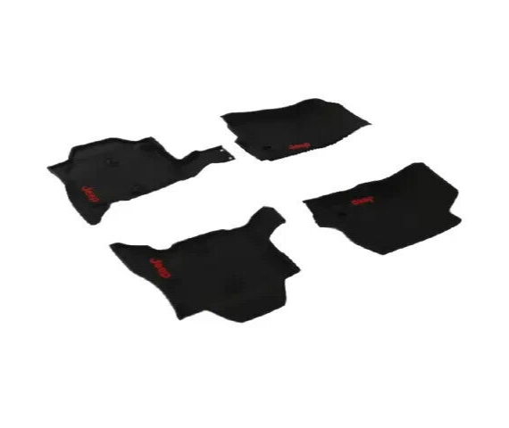 Genuine OEM Mopar Jeep Wrangler 4-Door All Season Rubber Floor Mats 82216624AB