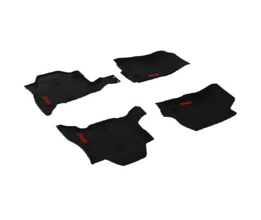 Genuine OEM Mopar Jeep Wrangler 4-Door All Season Rubber Floor Mats 82216624AB
