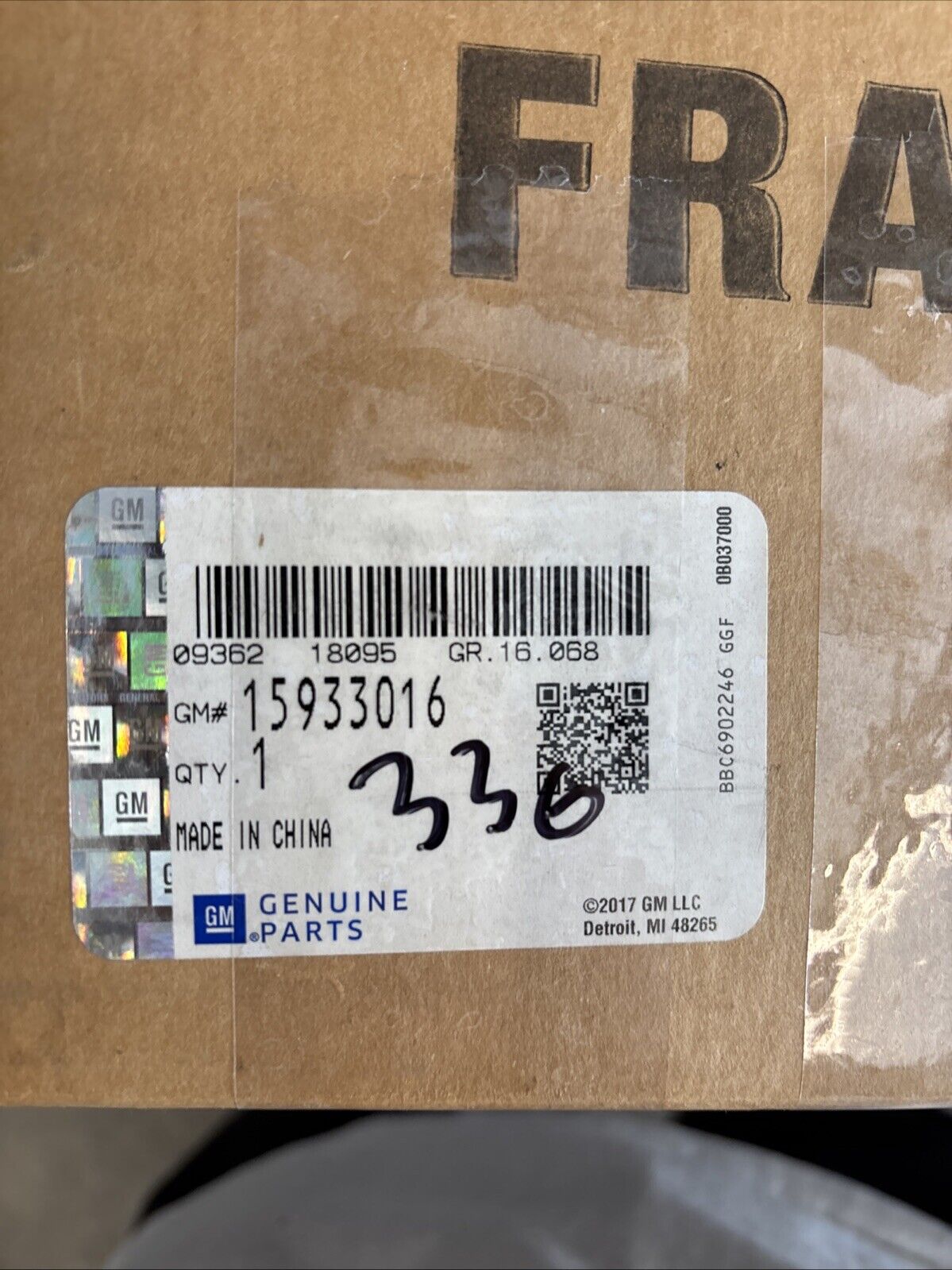 Genuine OEM GM Chevrolet Silverado 2500 HD Side Door Mirror 2007-2019 15933016