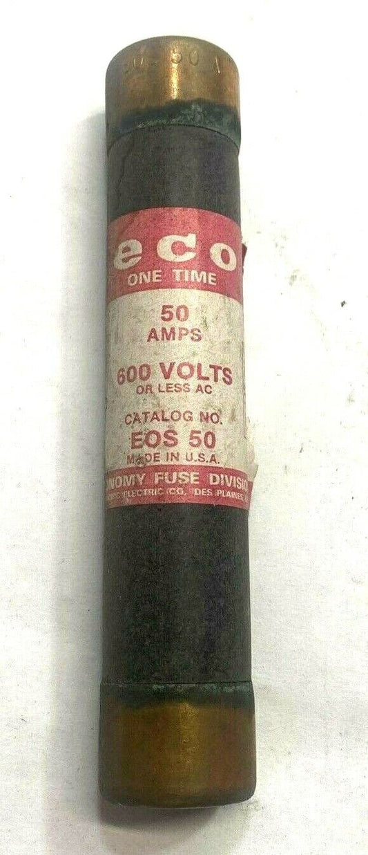 New Eco One Time Fuse 50 AMPS 600 Volts EOS-50
