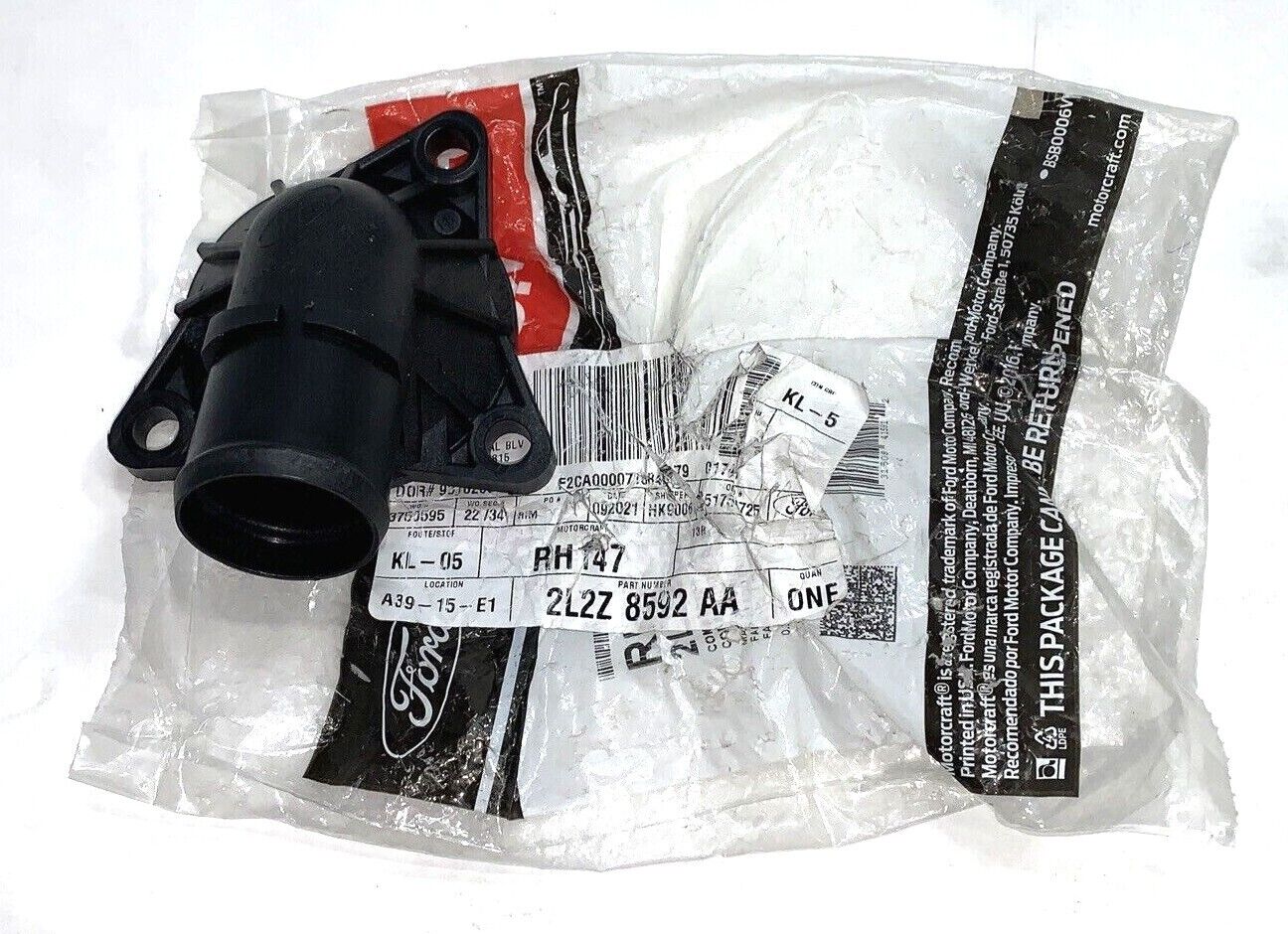 New OEM Ford Explorer Connection Water Outlet 2002-05 Motorcraft 2L2Z8592AA