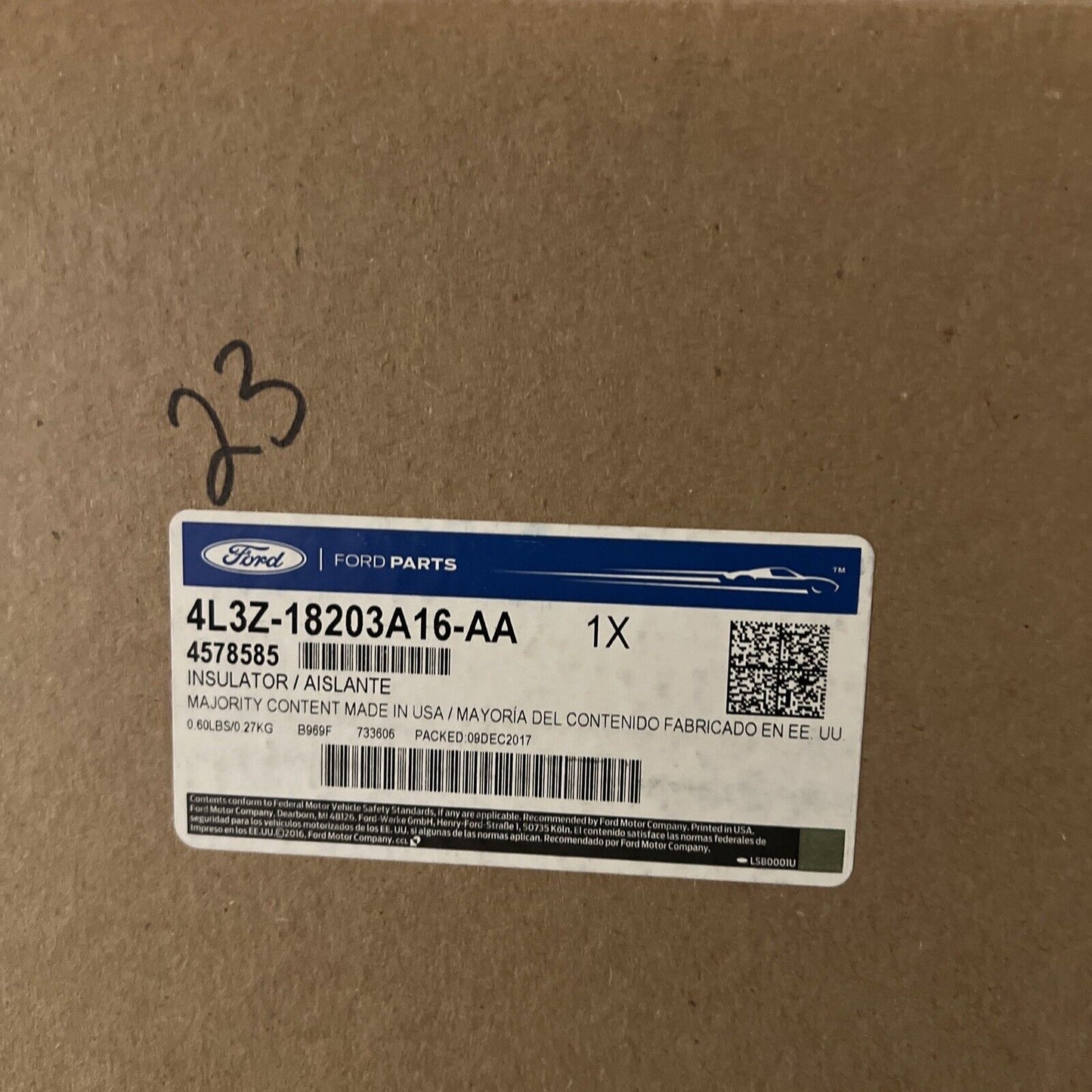 New OEM Genuine Ford Bronco Sport 2009-2023 Door Shell Insulator 4L3Z18203A16AA