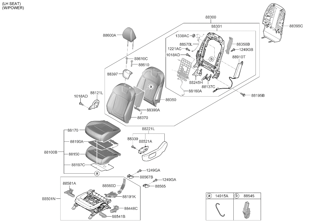 Genuine OEM Hyundai Santa Cruz Covering Assy 2022-2023 88360CW010WDB