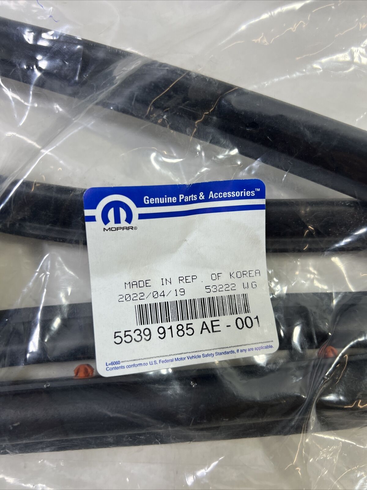 Genuine OEM Mopar Durango Front Door Opening Weatherstrip 2011-2023 55399185AE