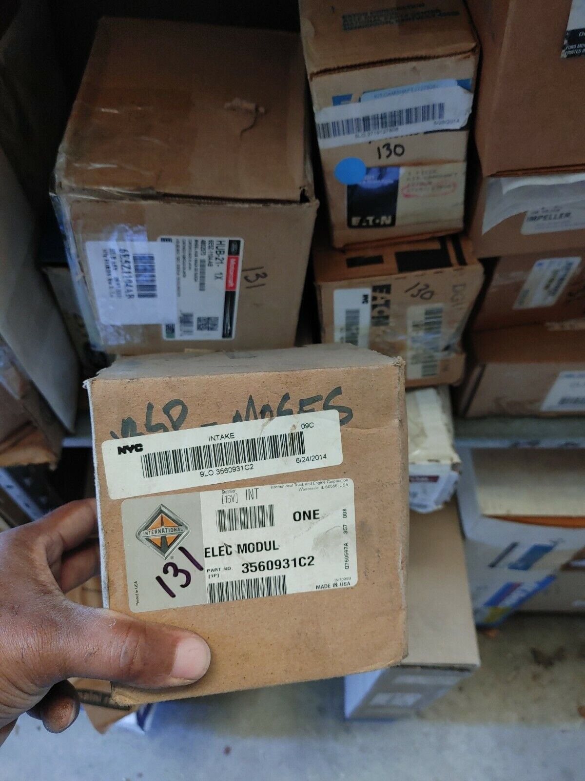 New International 3560931C2 Motor Control Inside Outside Fleetguard PA66-GF15