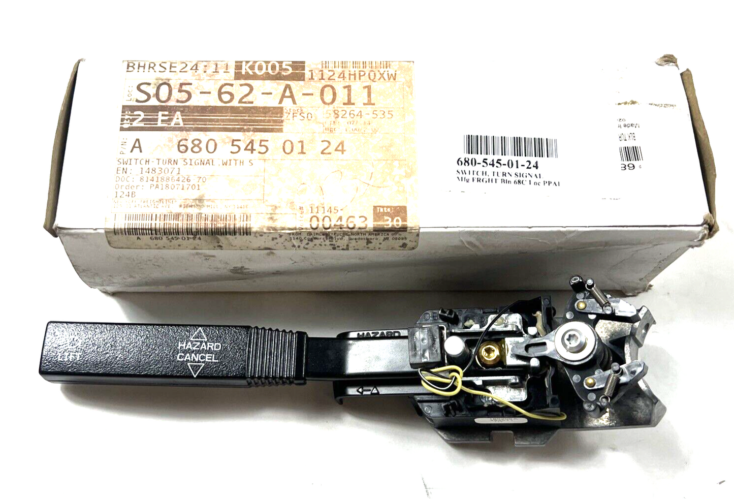 Genuine OEM Turn Signal Switch - Freightliner 680-545-01-24 - Black Handle