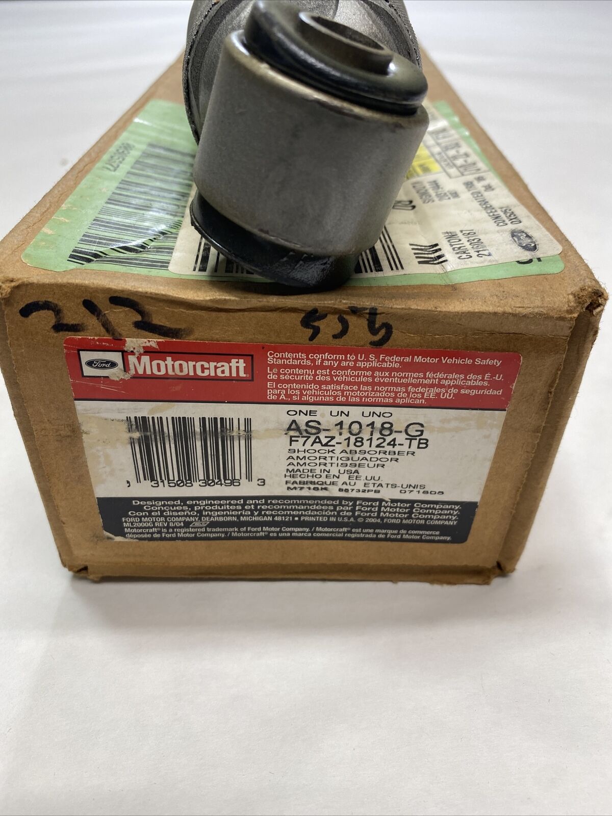 New OEM Ford Single Front Shock Motorcraft AS-1018-G