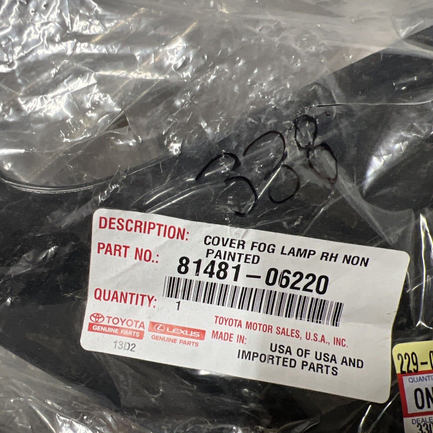 New OEM Genuine Toyota Camry 2020-2022 Fog Lamp Cover 8148106220