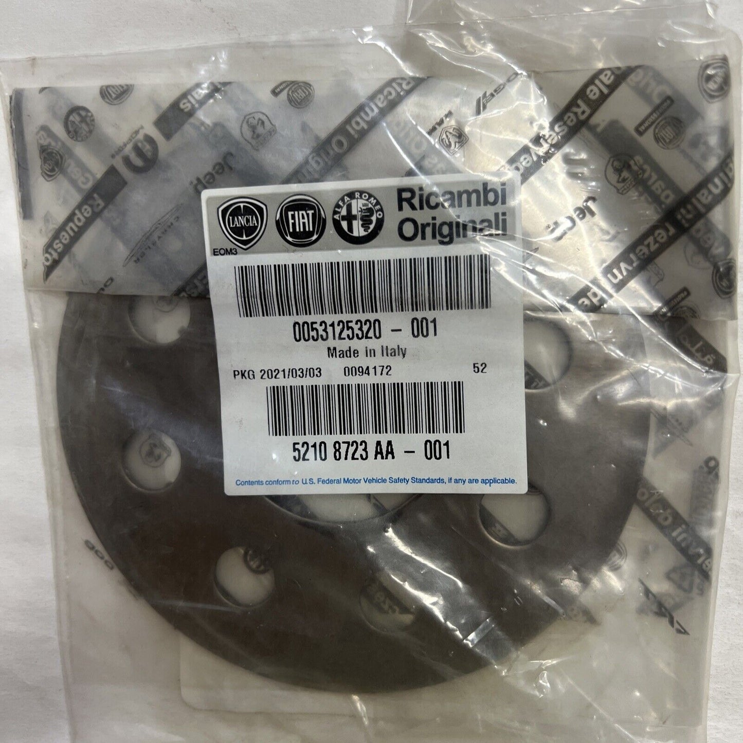 New OEM Genuine Mopar Clutch Flywheel Bolt Lock Plate 52108723AA