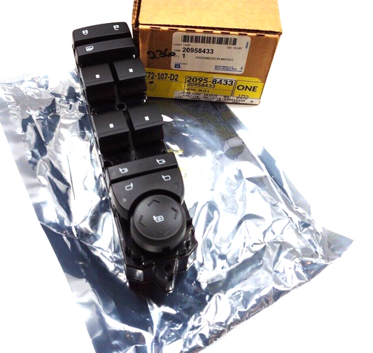 Genuine OEM GM Driver Side Door Lock and Window Switch 20958433