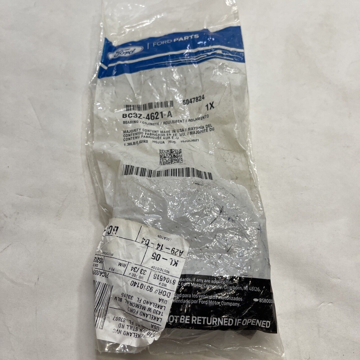 New Oem Genuine Ford Pinion Bearings BC3Z-4621-A