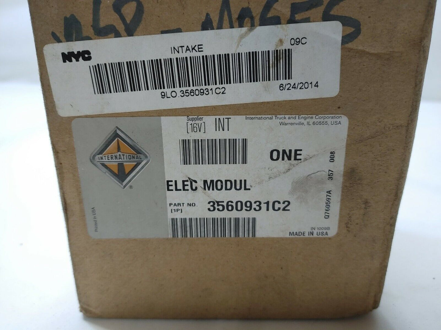 New International 3560931C2 Motor Control Inside Outside Fleetguard PA66-GF15