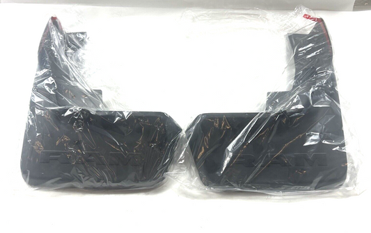 Genuine OEM Mopar Rear Black Molded Splash Guard Mud Flaps 2019-2024 82215489AD