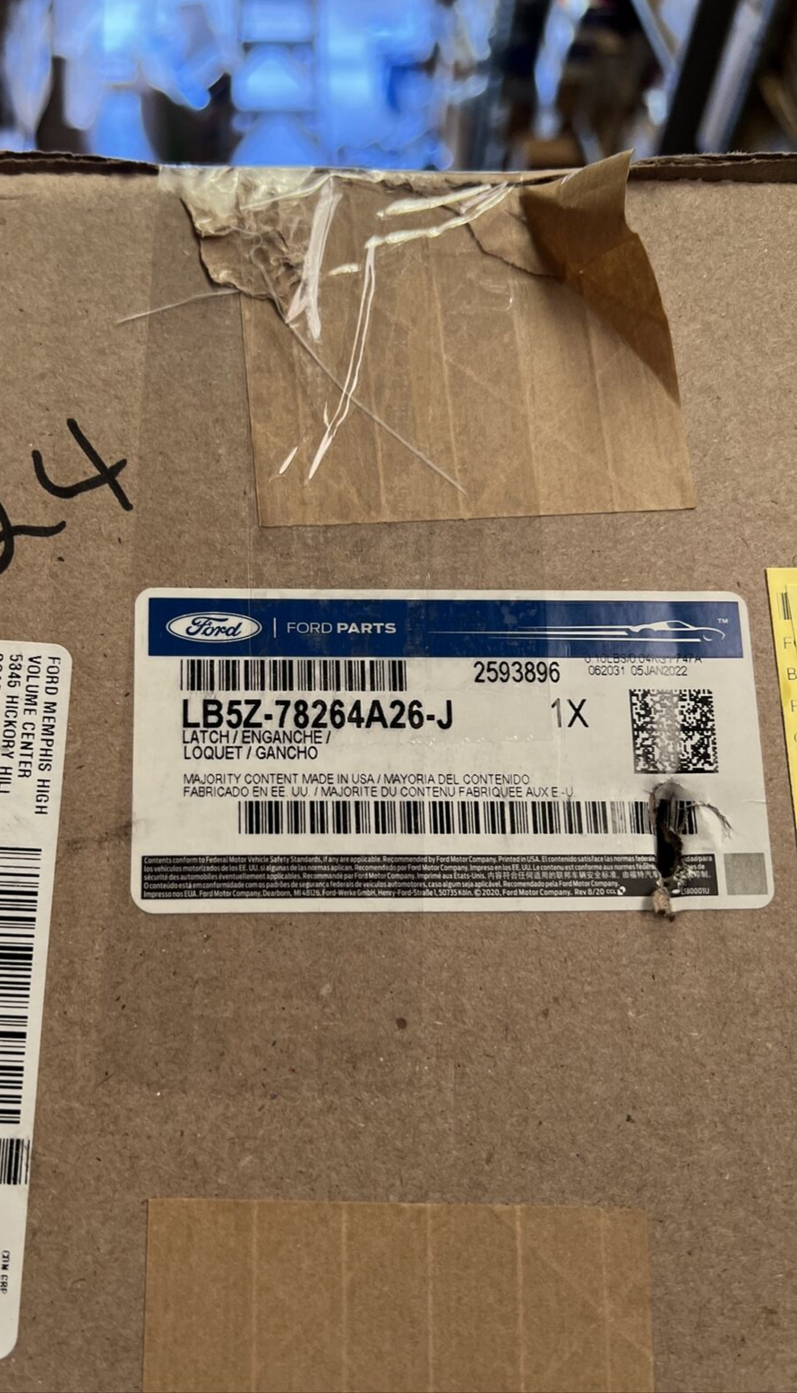 New OEM Genuine Ford Right Lock Latch LB5Z78264A26J