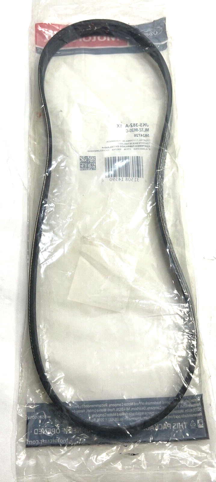 New OEM Genuine Ford F-150 2021-2023 Serpentine Belt Motorcraft JK5382A