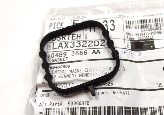 Genuine OEM Mopar Jeep Cherokee Wrangler Water Pump Gasket 2.0L 18-23 4893666AA