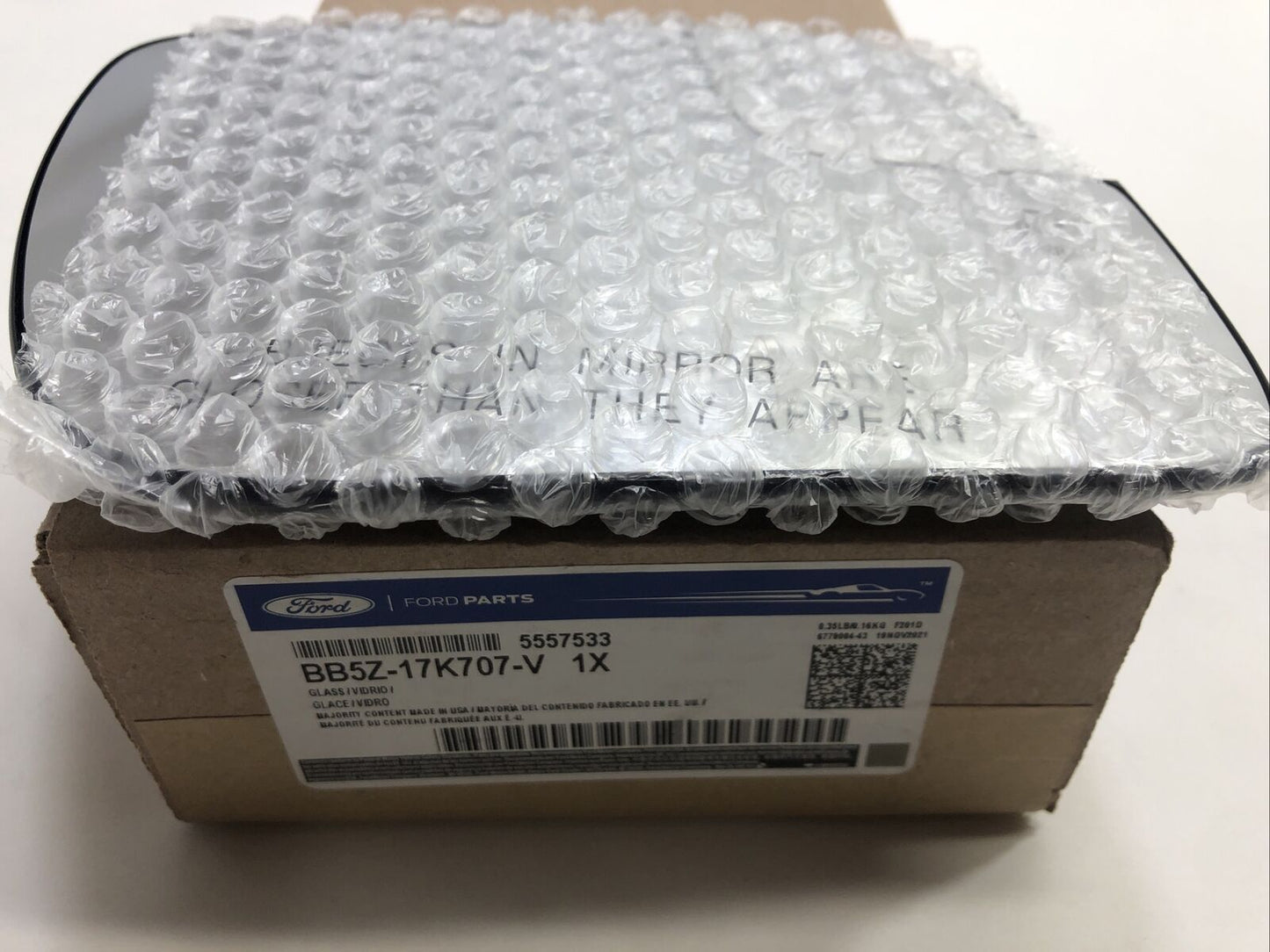 New OEM Genuine Ford 2011-2019 Right Passenger Side Mirror Glass BB5Z17K707V