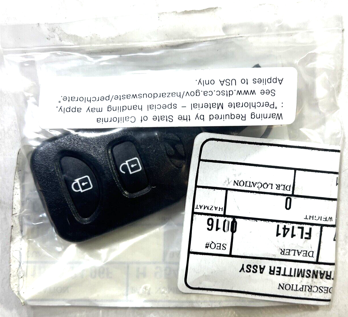 Genuine OEM Hyundai Tucson Keyless Entry Remote Fob Transmitter Kia 954302S201