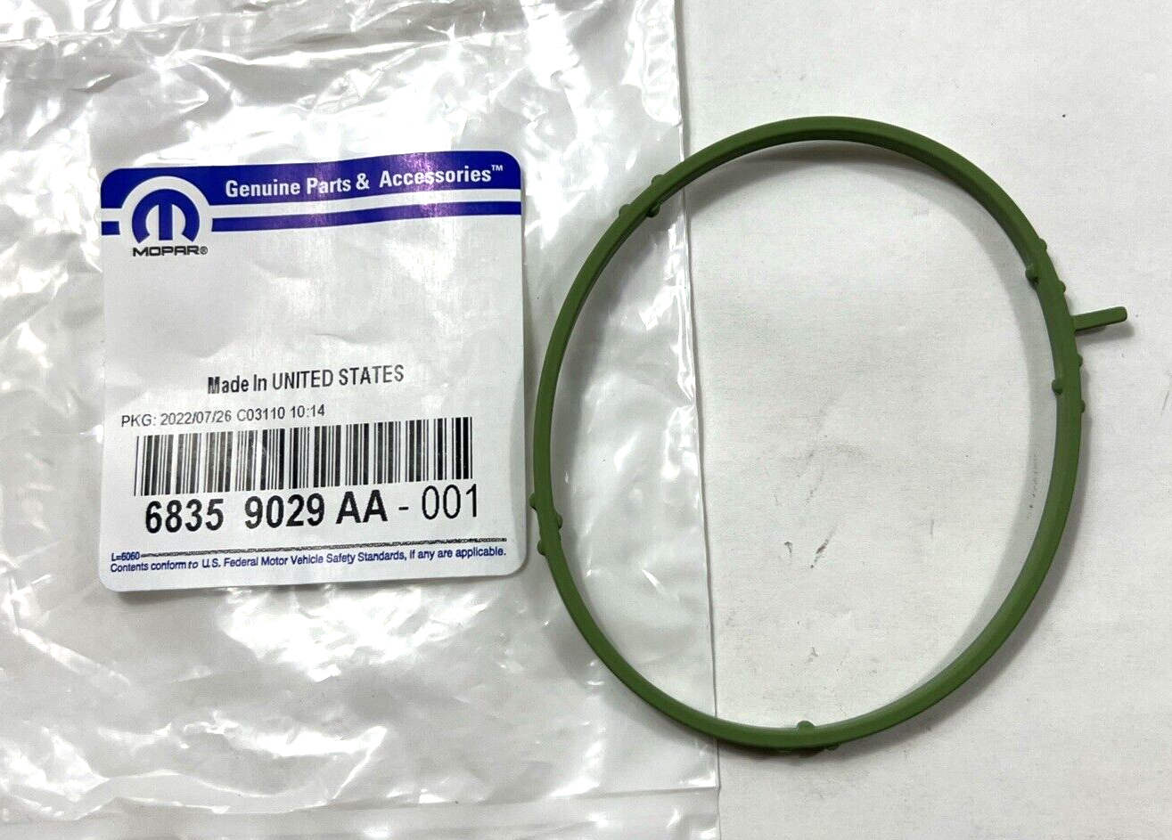 Genuine OEM Mopar Chrysler Dodge FI Throttle Body Mount Gasket 13-25 68359029AA