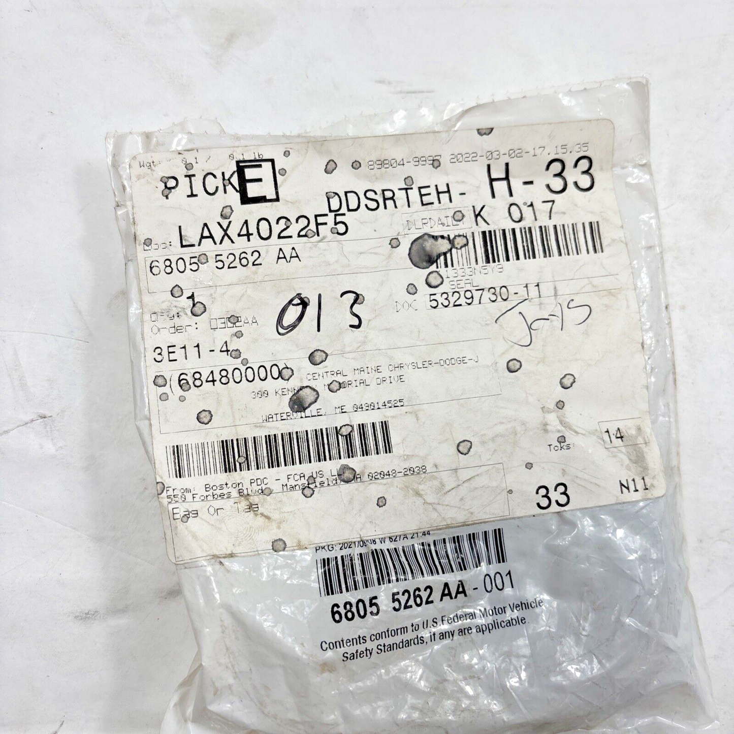 Genuine OEM Mopar Ram 2500 3500 Transfer Case Output Shaft Seal 09-24 68055262AA