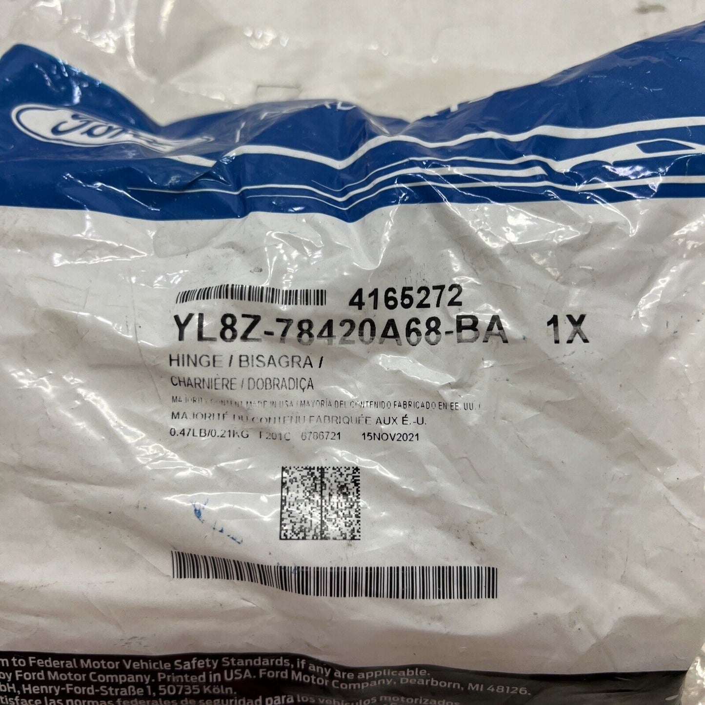 New OEM Genuine Ford Escape 2001-2007 Lift Gate Glass Hinge YL8Z78420A68BA