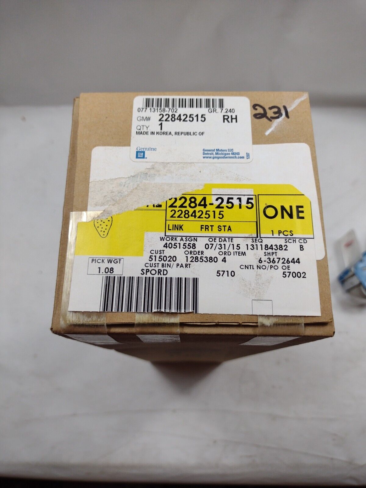 Genuine OEM GM Chevrolet Camaro Stabilizer Bar Link 2012-2015 22842515