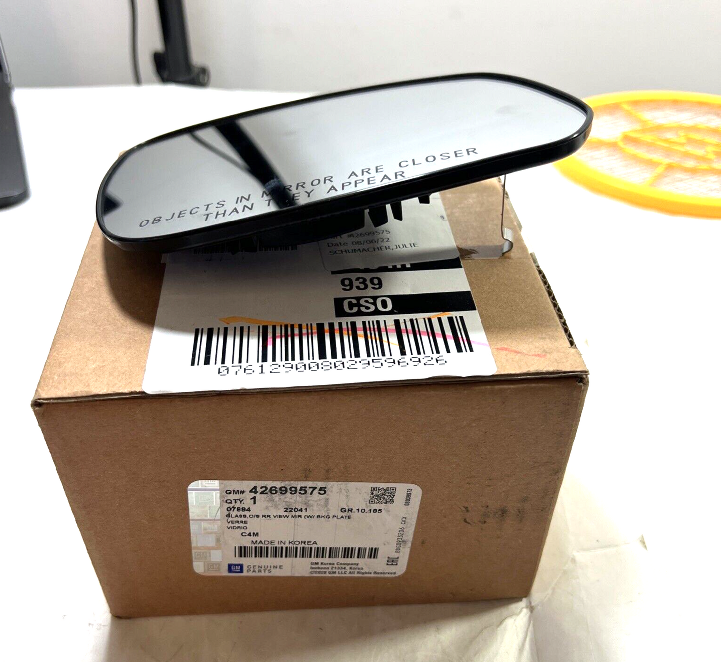 Genuine OEM GM Spark Right Passenger Side Mirror Glass 2016-2022 42699575