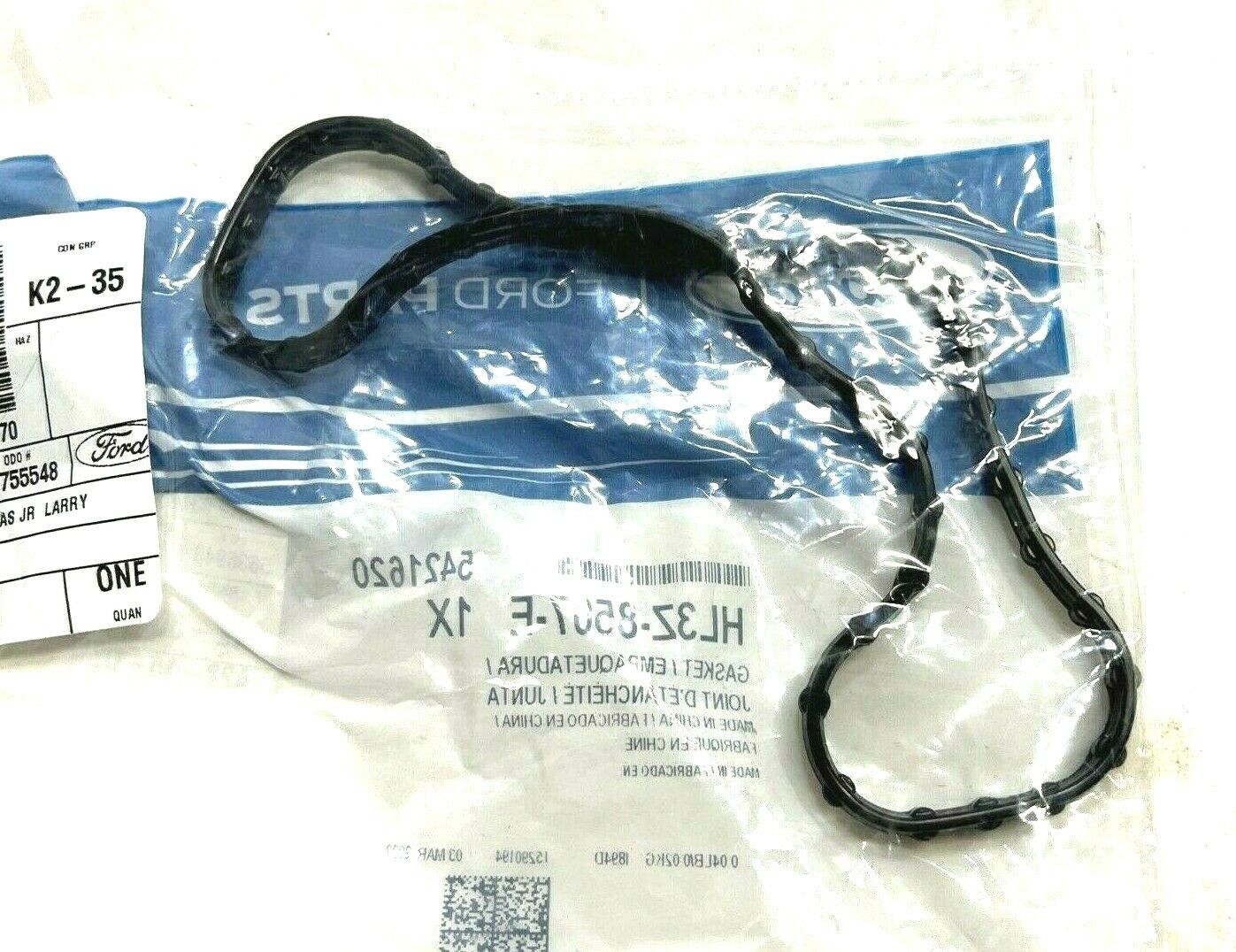 New OEM Genuine Ford Auxiliary Pump Gasket HL3Z8507E