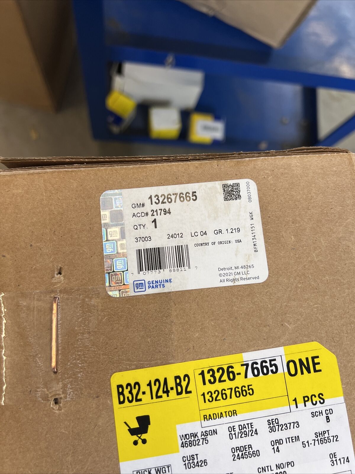 Genuine OEM GM ACDelco Radiator 2012-2017 13267665