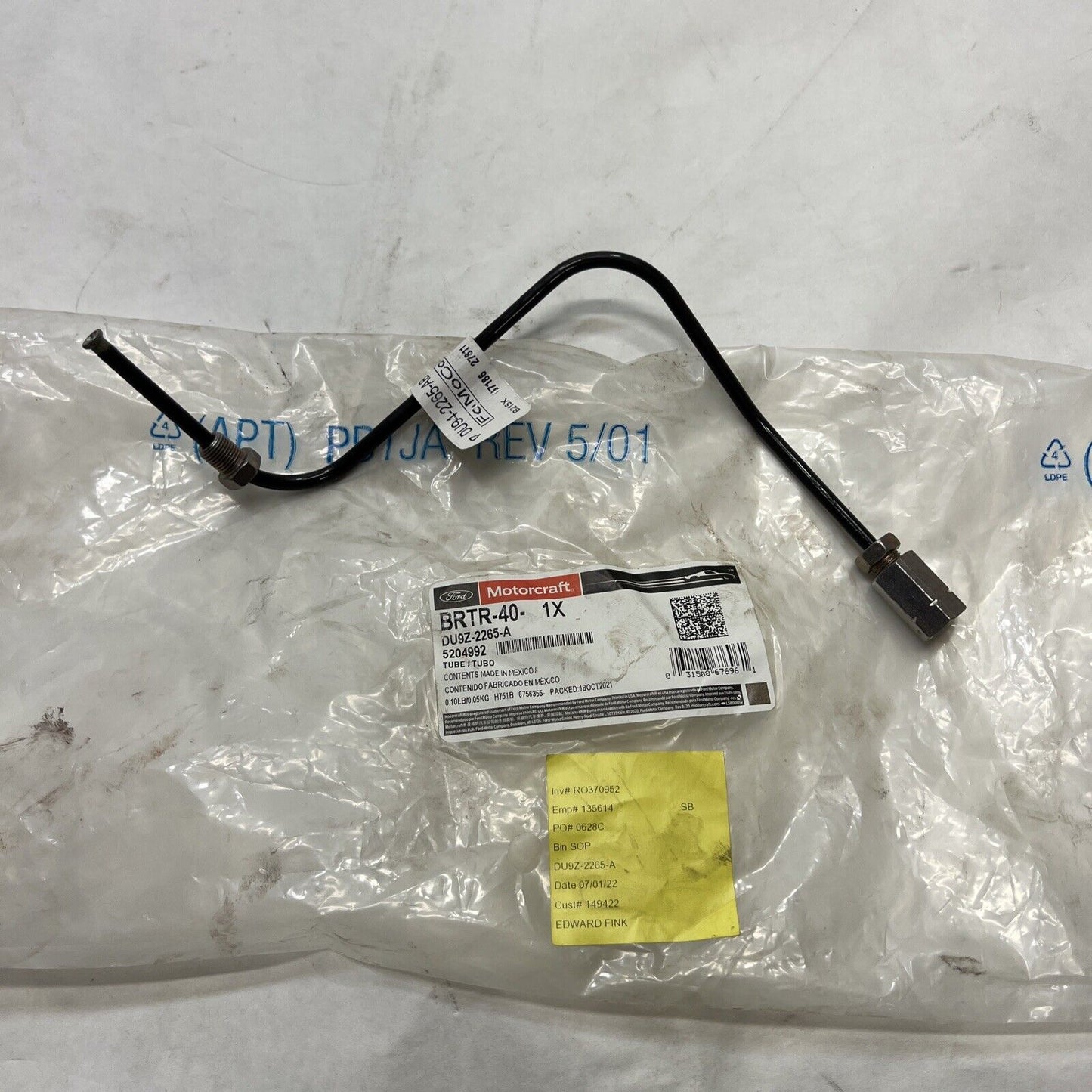 New OEM Genuine Ford Tube Brake Assembly DU9Z2265A Motorcraft BRTR40