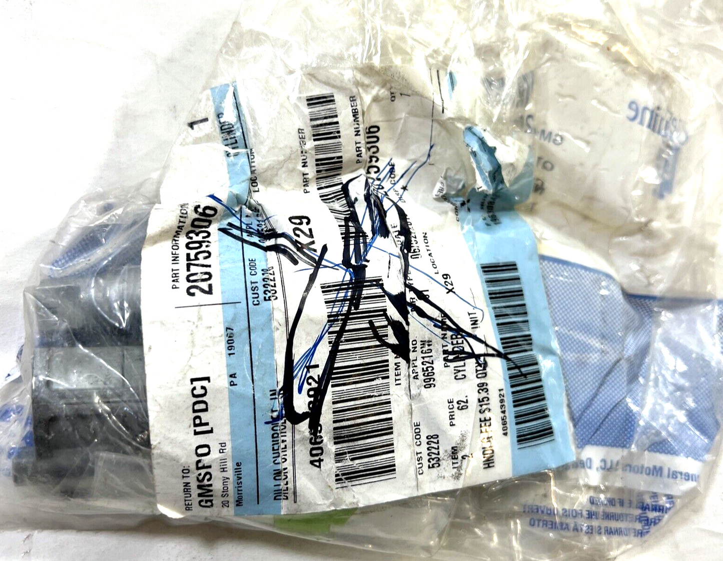 Genuine OEM GM Malibu Ignition Lock Cylinder 2004-2012 20759306